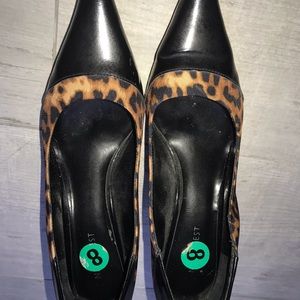 Leopard kitten wheel shoes